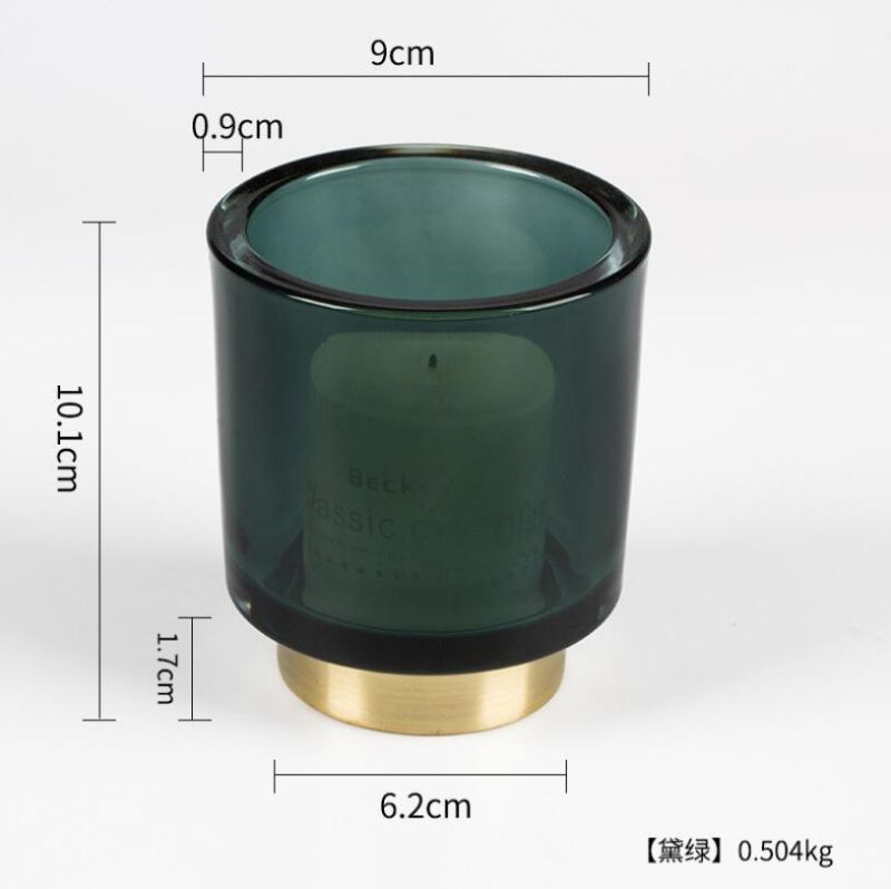 Vss Luxurious Thick Wall Tealight Glass Candle Holder for Home Decoration