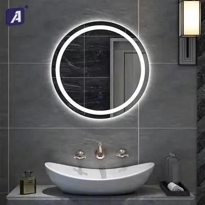 Wall Handing Lighted Mirror Adjustable Light Color LED Mirror for Bathroom Make up