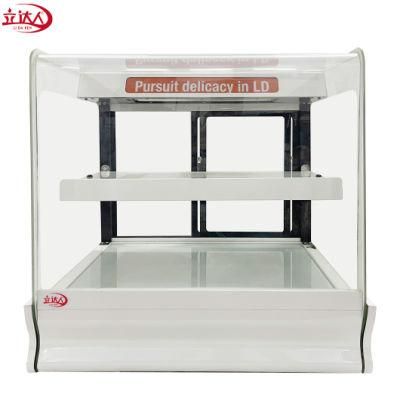 Professional Restaurant Equipment Counter Top Glass Hot Fast Food Heated Warming Display Cabinet Electric Warmer Showcase Kitchen Appliance