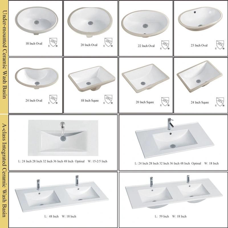 Hot Sell USA Style White Painted Bathroom Vanity Furniture