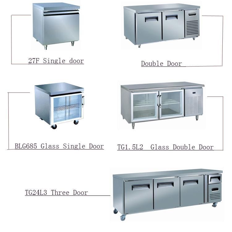 Cheering Commercial Glass Door Mini Refrigerator Worktable (BLG685)