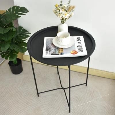 Arabian Hot Selling Black Metal Simple Frame Coffee Table in Living Room