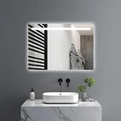 China Custom Bathroom LED Illuminated Mirror Dimmer Touch Switch Mirror