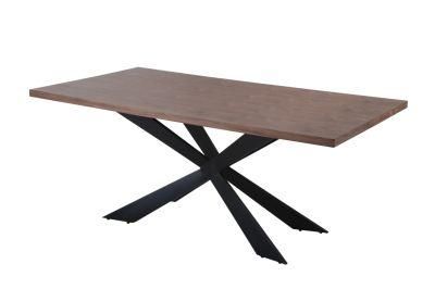 Hot Sale Home Restaurant Coffee Furniture MDF Wooden Effect Paper Top Dining Table