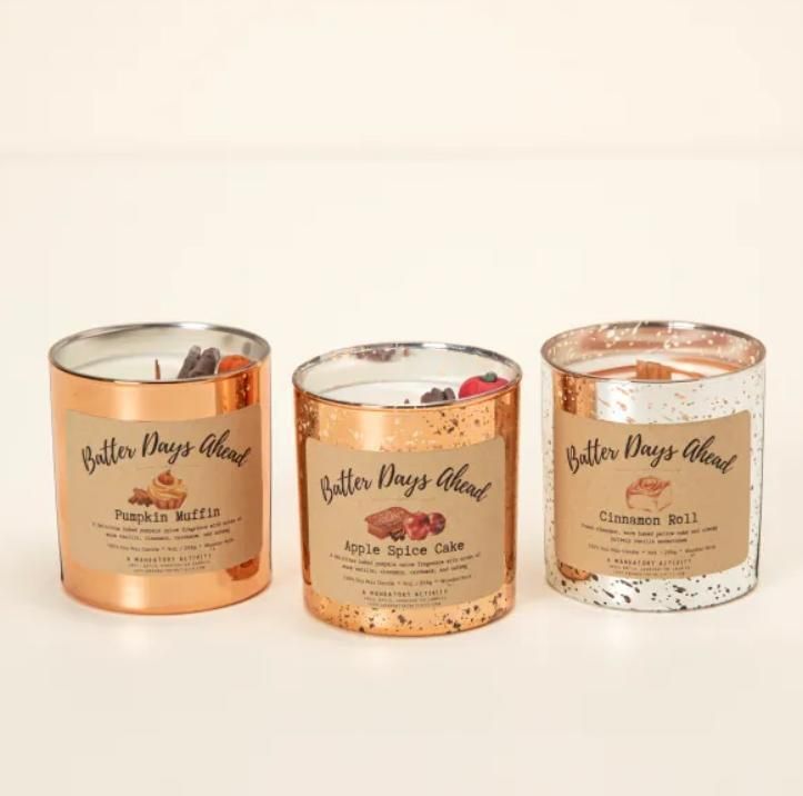 Christmas 10 Oz Customised Fall Soy Wax Scented Clear Candles Holder with Box
