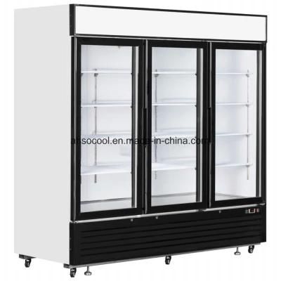 Supermarket Freezer Showcase with Three Glass Door
