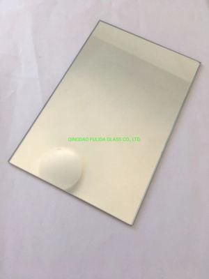 2mm Clear Aluminum Mirror Float Glass with Green Painting