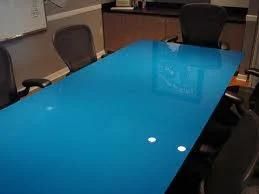 Tempered Rectangle Glass Table Top Flat Polished Edge