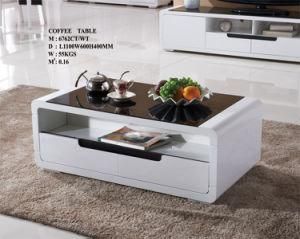 MDF Living Room Center Side End Tea Coffee Table Tempered Glass Modern Home Furniture