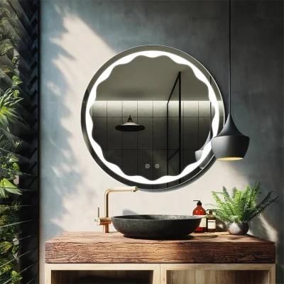 Decor Glass Round Wall Bathroom Mirror for Resort Hotel