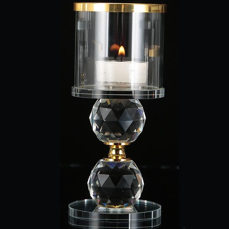 Large Stock Crystal Glass Candlelight Holder Holiday Candleholders