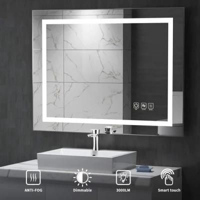 Customized Size Hot Sales Modern Furniture LED Illuminated Backlit Lighted Mirror Decorative Bathroom LED Mirror