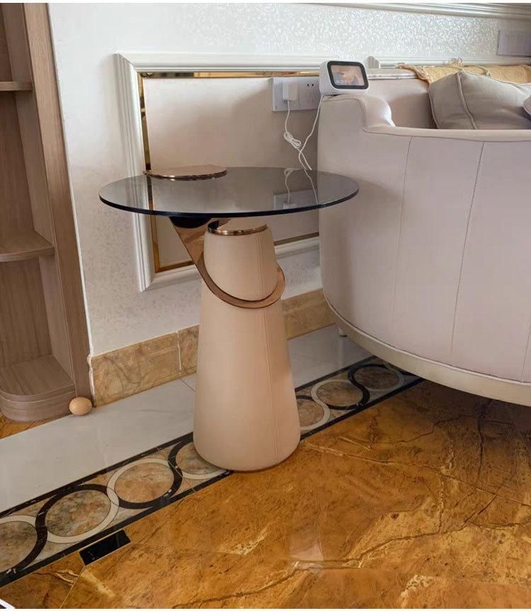 Modern Luxury Glass Top Coffee Table