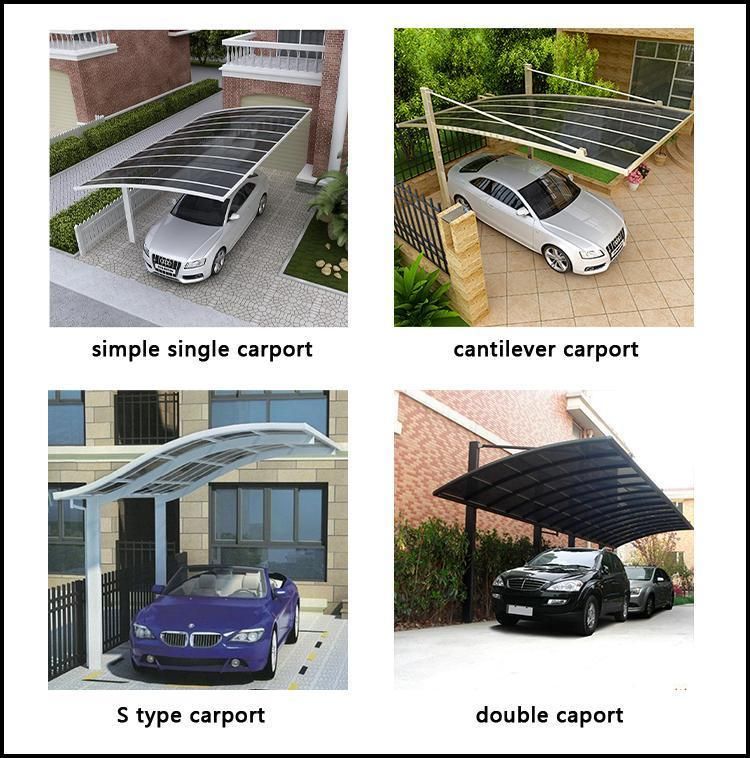 Good Quality Free Standing Aluminum Polycarbonate Carport Gazebo Tent Carparking (B800)