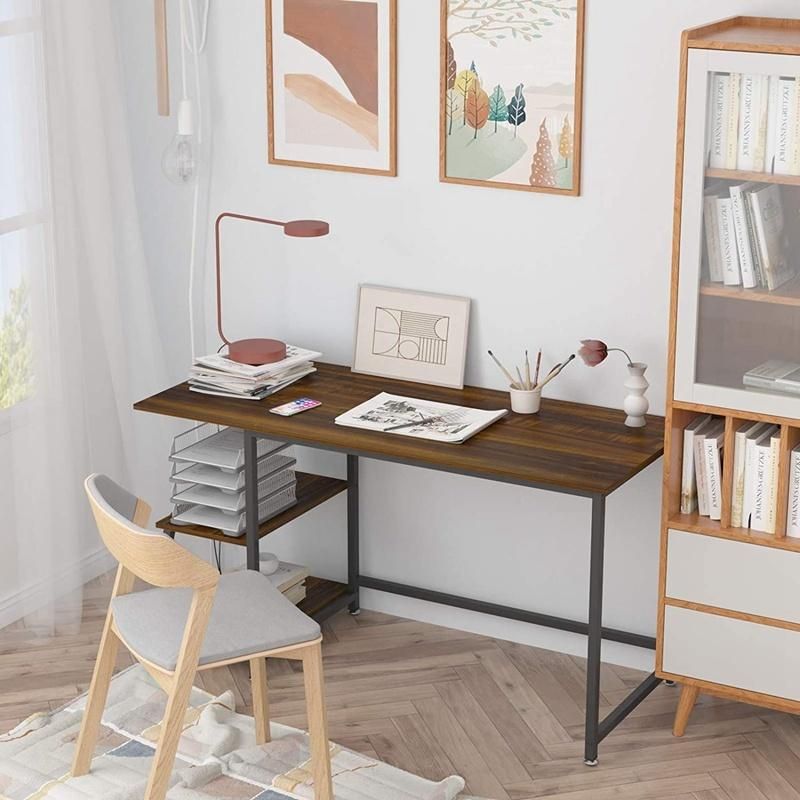 Modern Home Office Furniture Wood Computer Desks Office Desks with Steel Frame