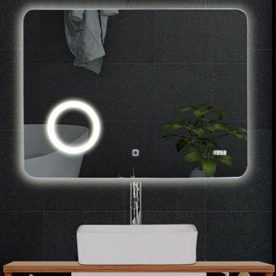 Wall Mounted Bathroom Vanity LED Lighted Mirror with Cosmetic Magnify Mirror