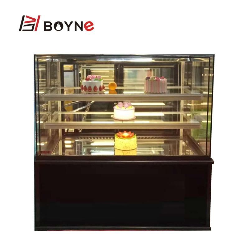 Bakery Kitchen Equipments Cake Display Showcase Size Customized