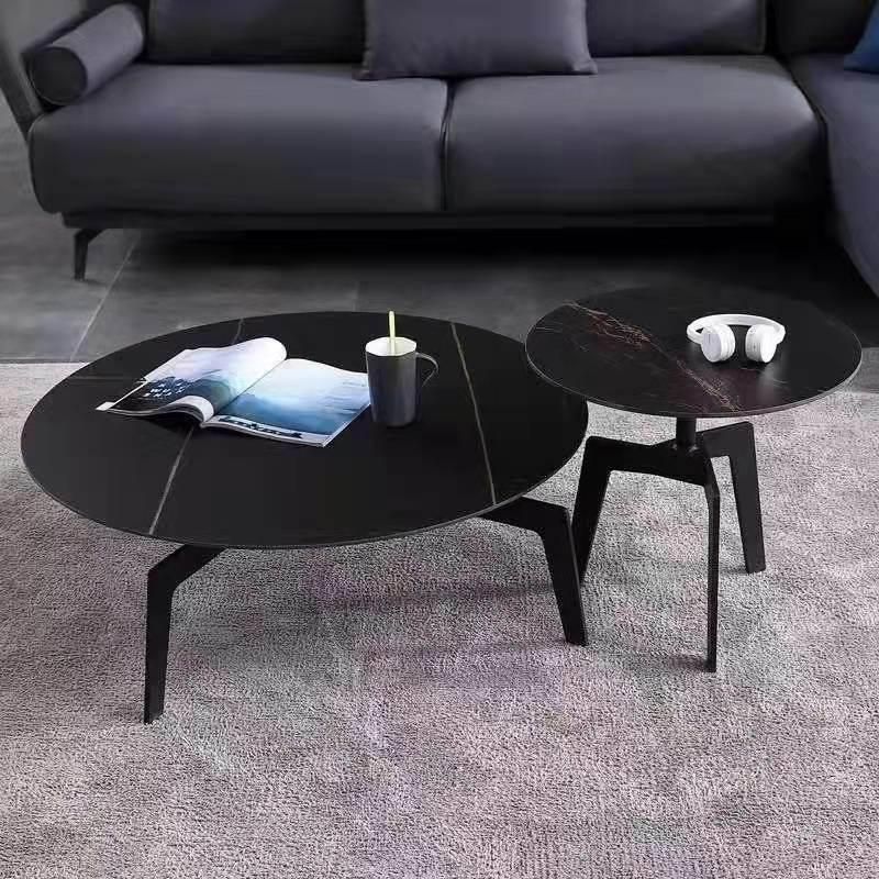 Modern Home Living Room Furniture Metal Frame Marble Coffee Table