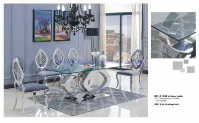 Popular Design Dining Table Stainless Steel Silver