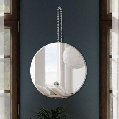 Low Price Fogless Unique Design Round Decorative Home Decoration LED Bathroom Mirror