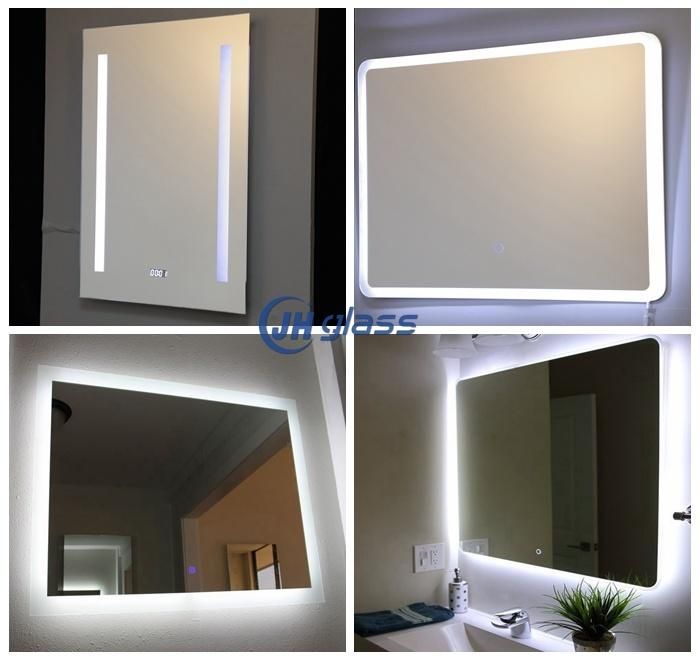 Decorative Wall Mirror Touch Sensor Dimmer LED Lighted Bathroom LED Backlit Mirror