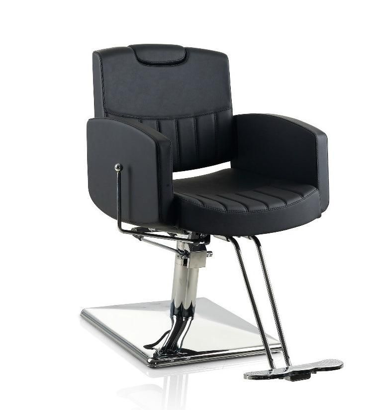 Hl-1183 Salon Barber Chair for Man or Woman with Stainless Steel Armrest and Aluminum Pedal