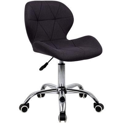 Wholesale Ergonomic Stool Chair with Backrest 360 Swivel PU Seat Metal Stainless Steel Home Office
