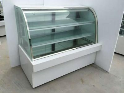 Bakery Equipment Chiller Pastry Curved Dessert Table Showcase