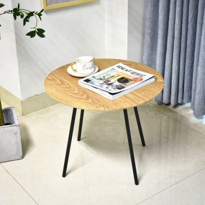 New Design Sets of 2 MDF Top and Metal Combined Nest Coffee Table