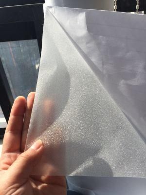 3D Static Glitter Frosted Window Glass Door Film Peel and Stick Window Film Material for Privacy