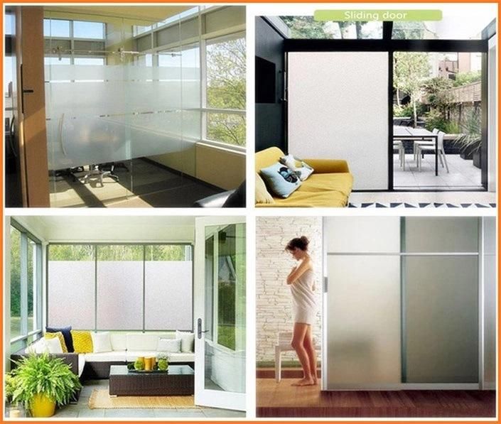 Gliiter Privacy Window Film Translucent Static Cling Sticker for Home Security and Decorative Opaque Vinyl Glass Effect