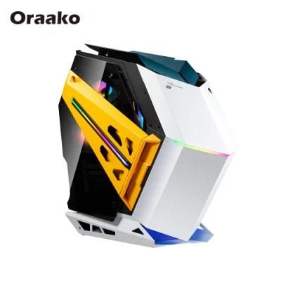 OEM Gamers PC Cases MID Tower Cabinet New Arrival ATX Gaming Computer Case with RGB Fans for Office Desktop Casing
