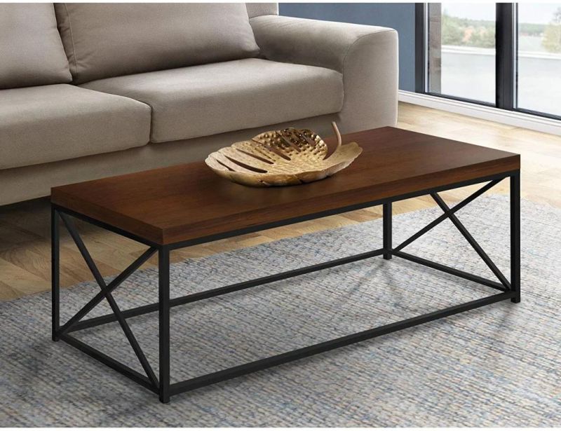 Modern Wood Brown Coffee Table for Living Room