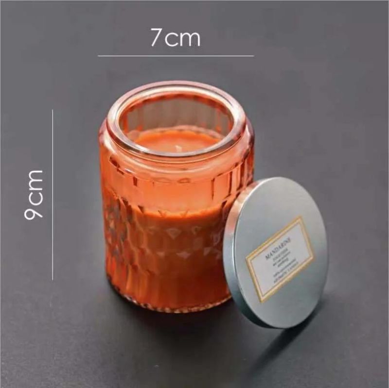 Cylinder Luxury Vessel Frost Mason Jars Straight Glass Candle Holder