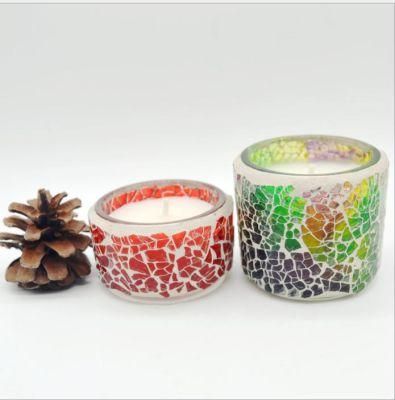 Home Decoration Mosaic Candle Jar Mosaic Candle Holder