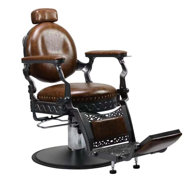 Hl- 9259b Salon Barber Chair for Man or Woman with Stainless Steel Armrest and Aluminum Pedal