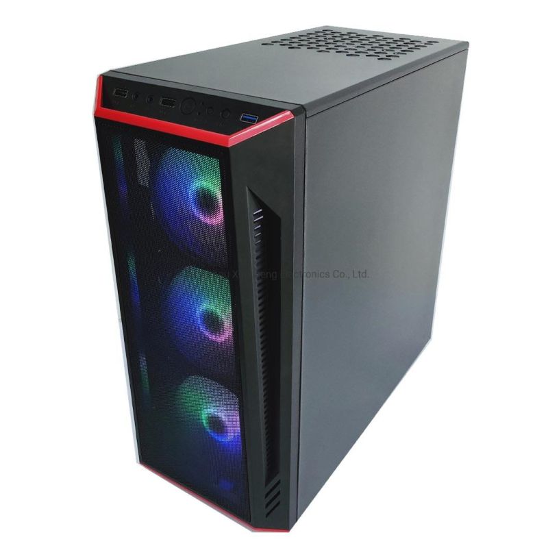 Iron Mesh Front Panel Computer Cabinet for Gaming