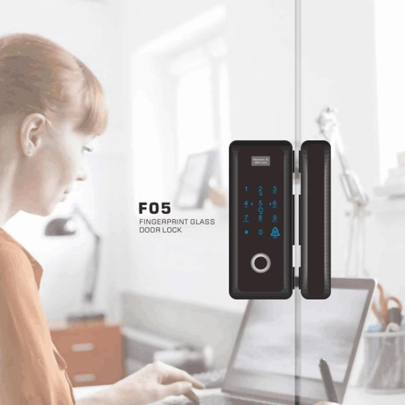 Casma Fingerprint Scanner Furniture Commercial Glass Double Door Lock