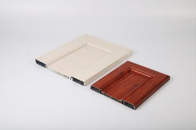 Kitchen Cabinet Wooden Grain Aluminium Profile for Furniture Powder Coated
