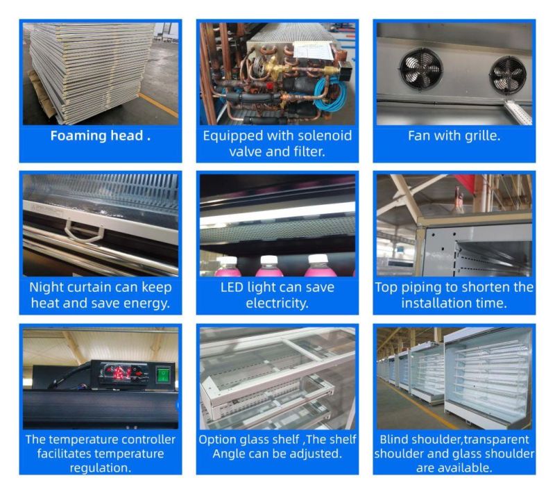 Factory Supply Commercial Refrigeration Single /Two/Three Glass Door Freezer Cabinet for Beverage