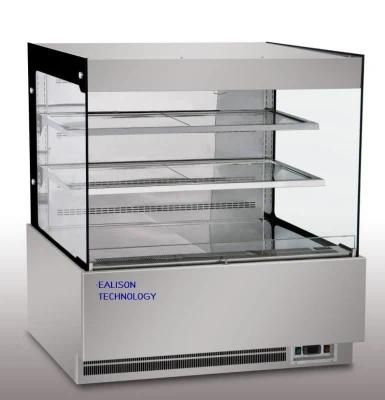 Cake Showcase Chiller Multi Layer Cake Refrigerator Cake Refrigerator Curved Glass Cake Showcase