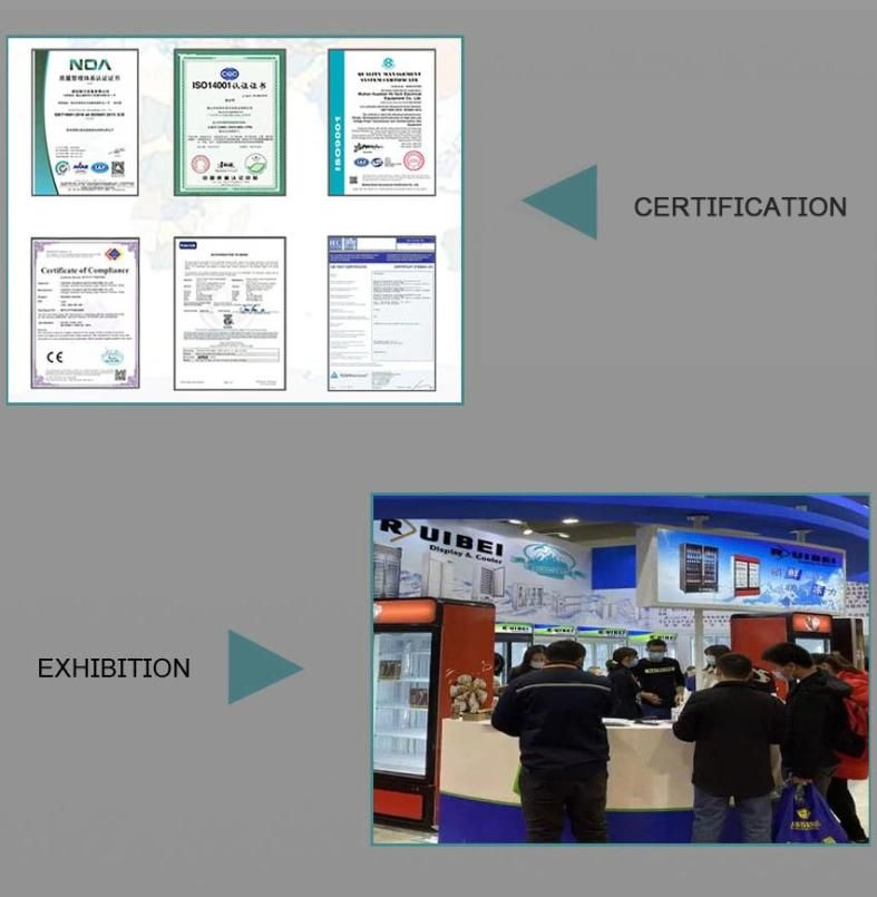 Combination Island Freezer Supermarket Sliding Glass Door Fridge Showcase