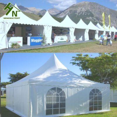 Guangzhou White PVC Outdoor Garden Gazebo Pagoda Tent