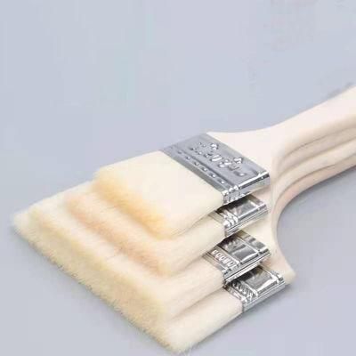 Solid Wood Wool Brush Wooden Handle Paint Brush Imitation Pig Bristle Silk Brush