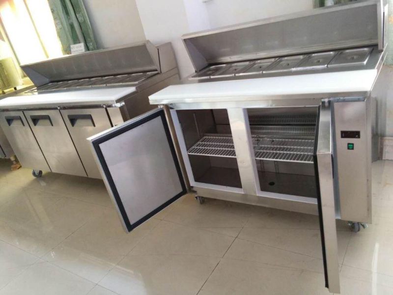 Cheering Commercial Stainless Steel Refrigerated Pizza Working Freezer Workbench (KT1)
