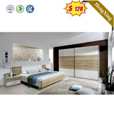 Modern Design Wood Mixed White Color Home Hotel King Size Furniture Bedroom Beds