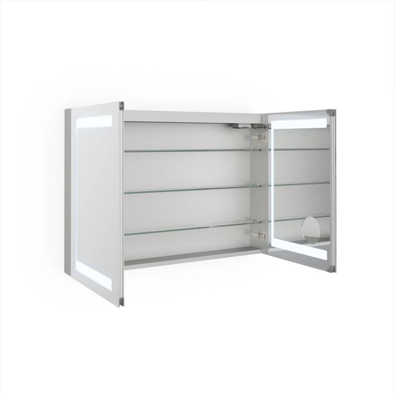 Wall Mounted Bathroom LED Lighted Medicine Mirror Cabinet