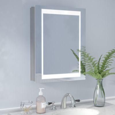 Factory Price New Waterproof Fogless Medicine Bathroom Mirror Cabinet with Adjusted Shelf