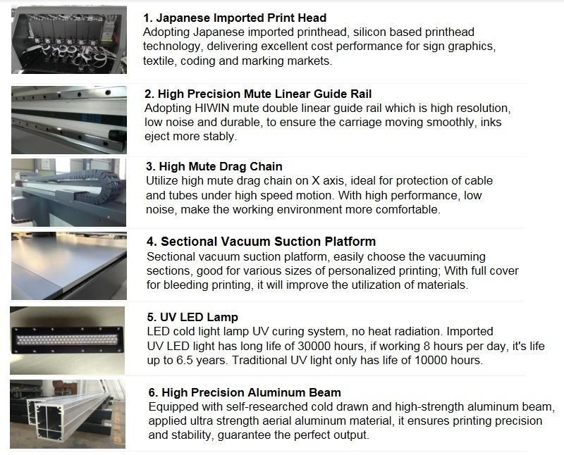 Ntek Aluminum Printing Machine Flat Bed UV Printer