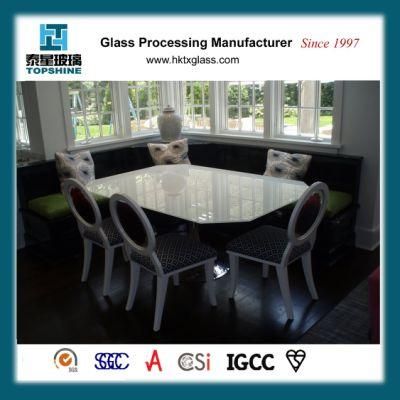 Popular Style Painted Glass Table Top for Dining Table